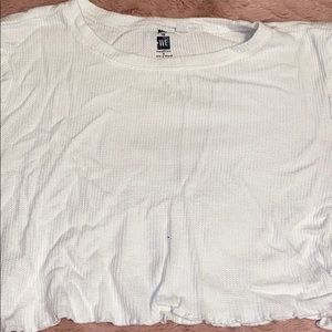 White crop top